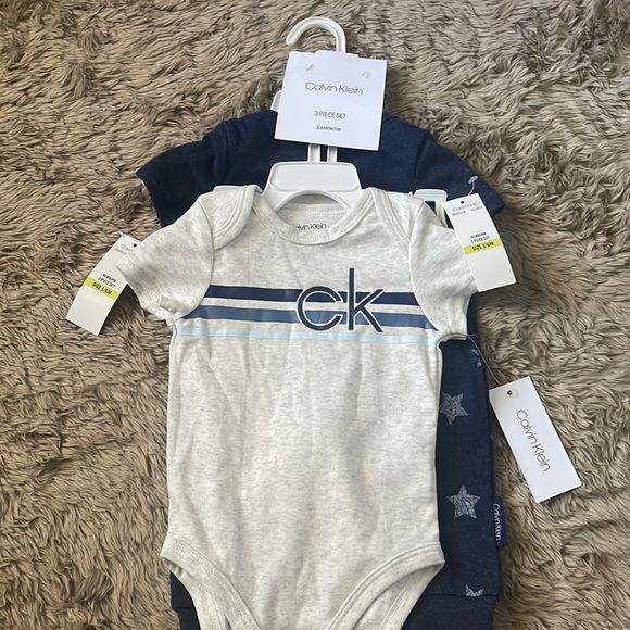 Calvin Klein Matching Sets 3 Piece Calvin Klein Baby Boy Outfit